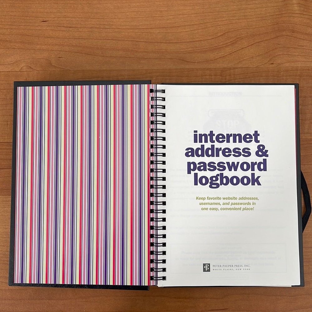 Password Logbook